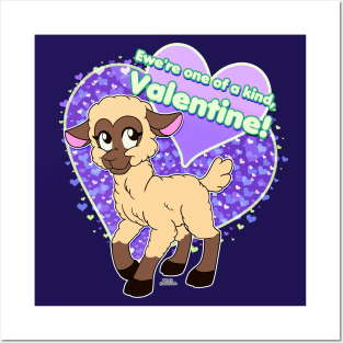 Sweet Sheep - Valentine's Day (Grape Soda) Posters and Art